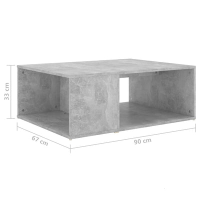 vidaXL Coffee Table Sonoma Oak 90x67x33 cm Engineered Wood