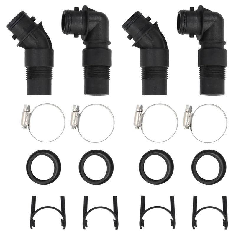 vidaXL Solar Pool Heaters 5 pcs 75x75x36 cm HDPE Aluminium