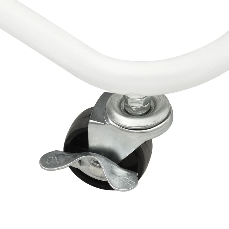 vidaXL 3-Tier Kitchen Trolley Black 42x35x85 cm Iron and ABS