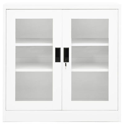 vidaXL Office Cabinet Light Grey 90x40x105 cm Steel