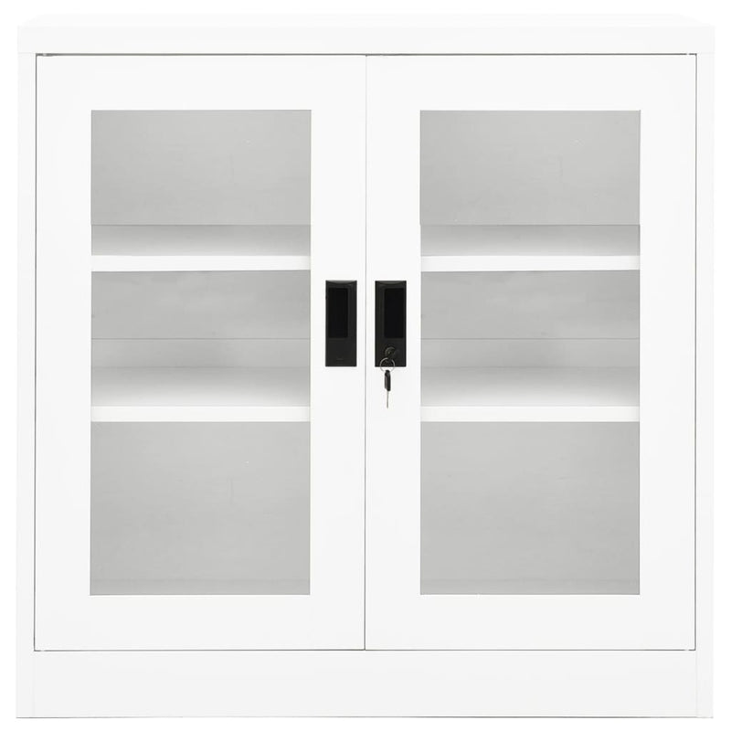 vidaXL Office Cabinet Light Grey 90x40x105 cm Steel