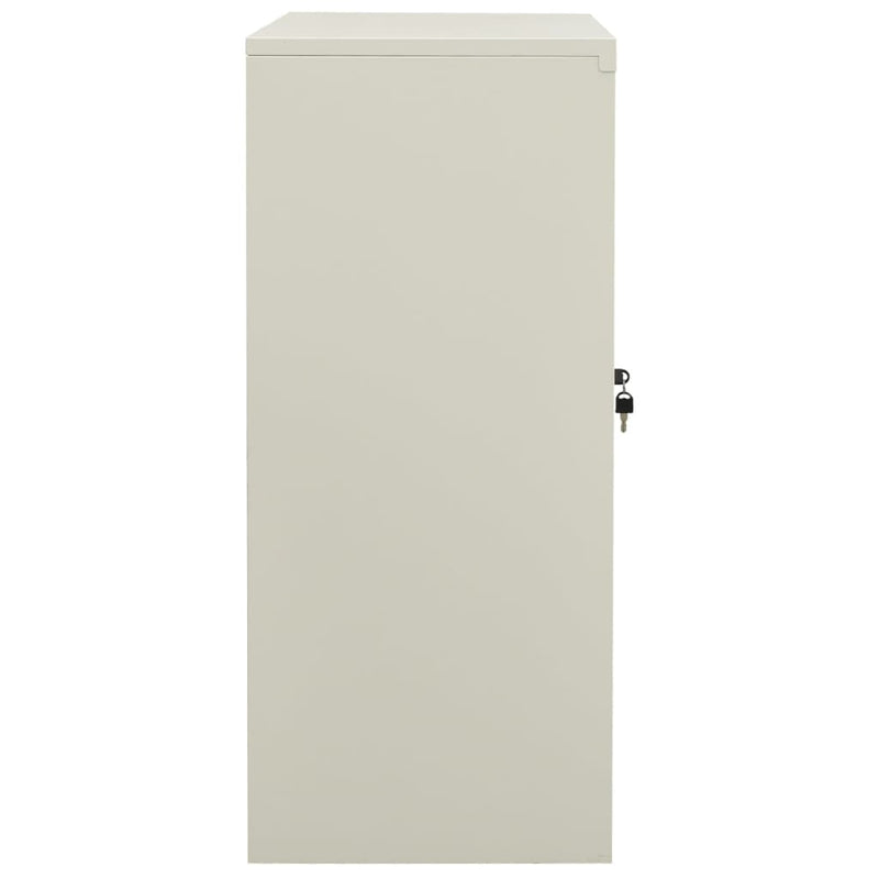 vidaXL Office Cabinet Light Grey 90x40x105 cm Steel