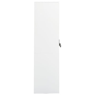 vidaXL Wardrobe Light Grey 80x50x180 cm Steel