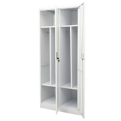 vidaXL Wardrobe Light Grey 80x50x180 cm Steel