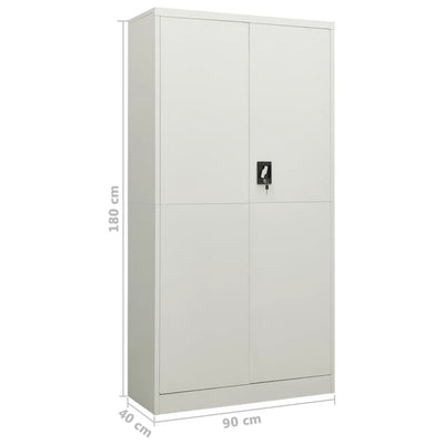 vidaXL Locker Cabinet Anthracite 90x40x180 cm Steel