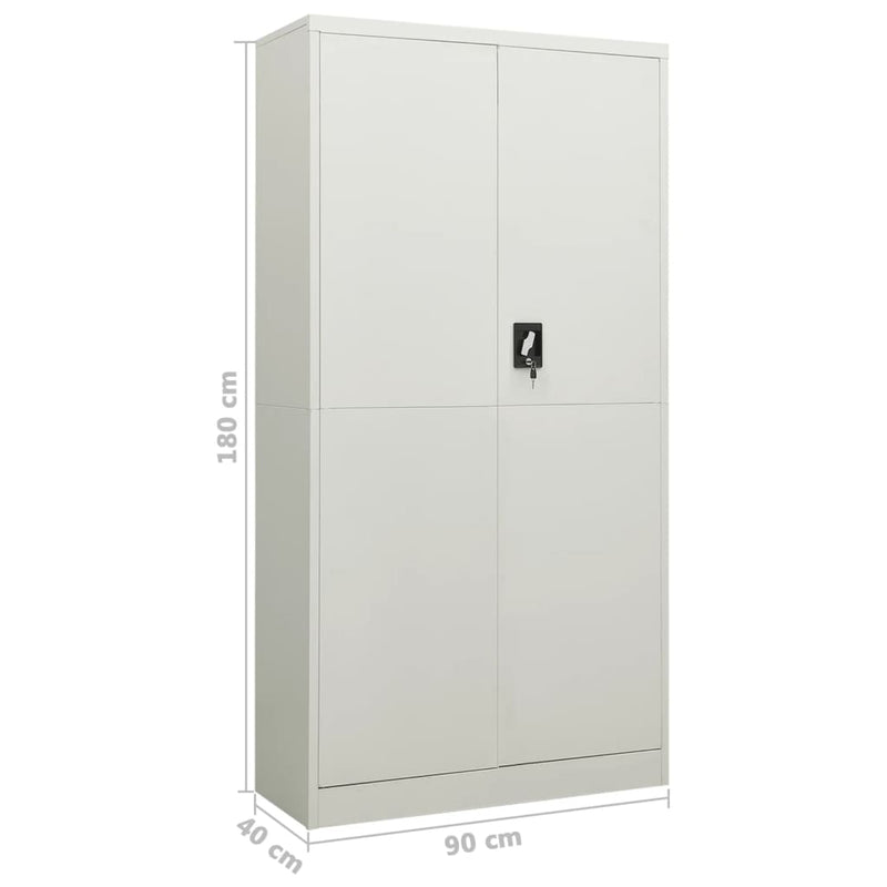 vidaXL Locker Cabinet Anthracite 90x40x180 cm Steel
