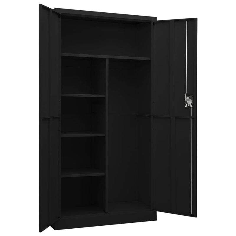 vidaXL Locker Cabinet Anthracite 90x40x180 cm Steel