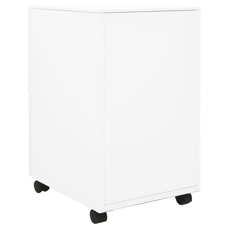vidaXL Mobile File Cabinet Light Grey 39x45x67 cm Steel