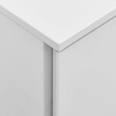 vidaXL Mobile File Cabinet Light Grey 39x45x67 cm Steel