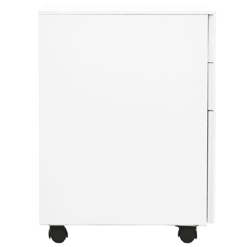 vidaXL Mobile File Cabinet Light Grey 39x45x60 cm Steel