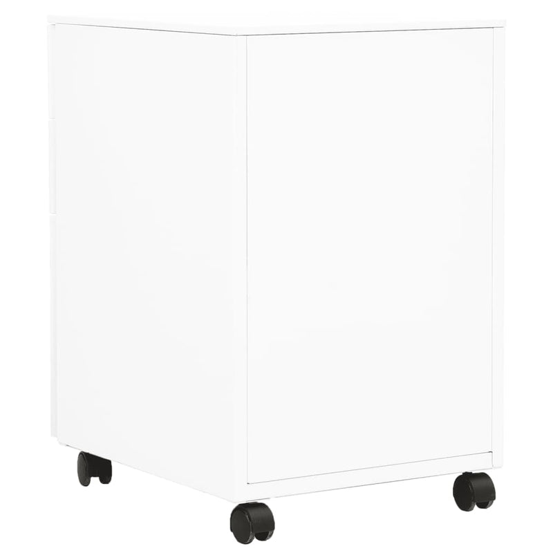 vidaXL Mobile File Cabinet Light Grey 39x45x60 cm Steel