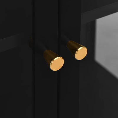 vidaXL Display Cabinet Anthracite 90x40x180 cm Steel and Tempered Glass