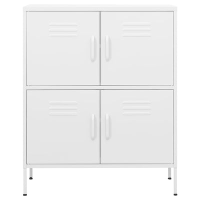 vidaXL Storage Cabinet Black 80x35x101.5 cm Steel
