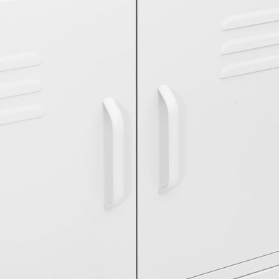 vidaXL Storage Cabinet Black 80x35x101.5 cm Steel