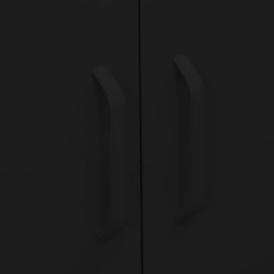 vidaXL Storage Cabinet Black 80x35x101.5 cm Steel