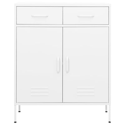 vidaXL Storage Cabinet Black 80x35x101.5 cm Steel