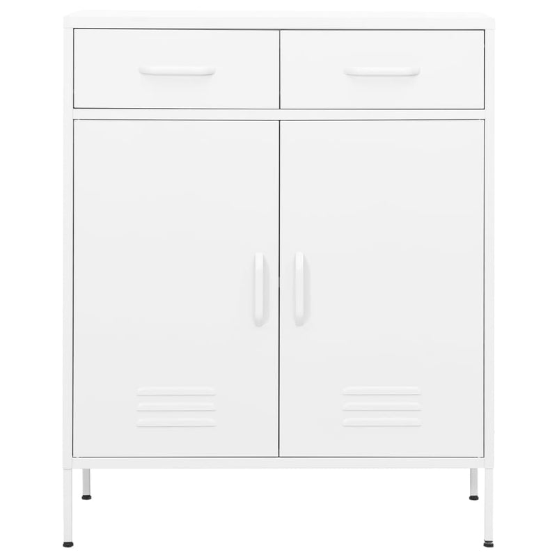 vidaXL Storage Cabinet Black 80x35x101.5 cm Steel