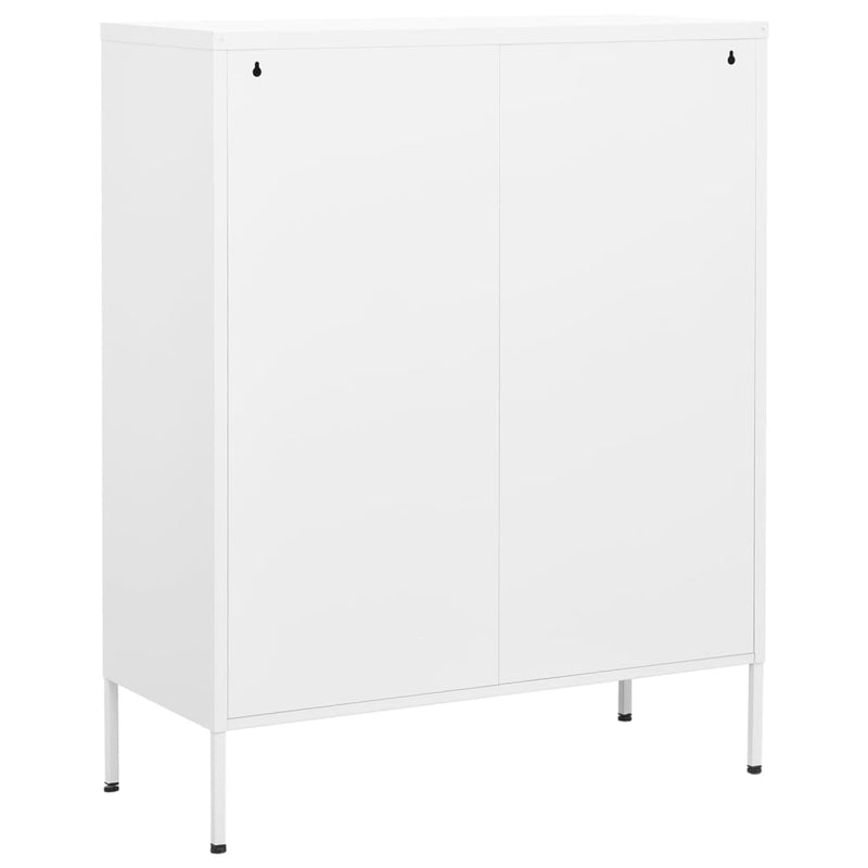 vidaXL Storage Cabinet Black 80x35x101.5 cm Steel