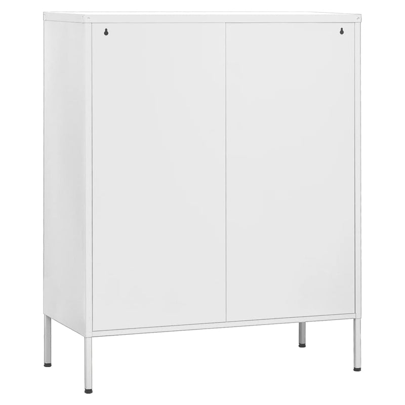 vidaXL Storage Cabinet Black 80x35x101.5 cm Steel