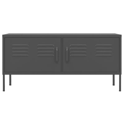 vidaXL TV Cabinet Anthracite 105x35x50 cm Steel