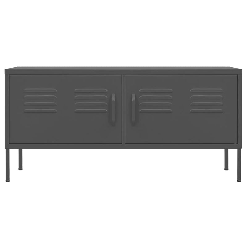 vidaXL TV Cabinet Anthracite 105x35x50 cm Steel