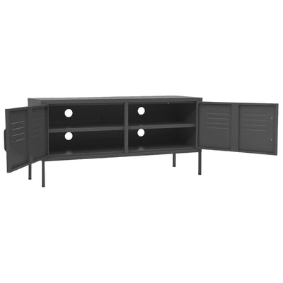 vidaXL TV Cabinet Anthracite 105x35x50 cm Steel