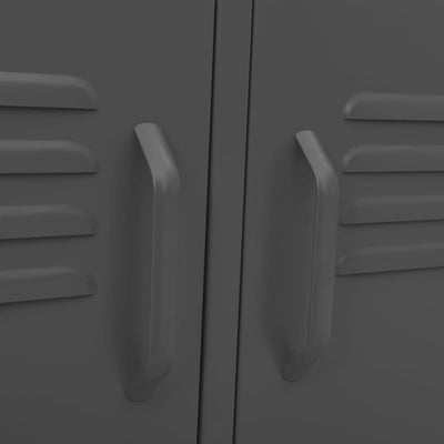 vidaXL TV Cabinet Anthracite 105x35x50 cm Steel