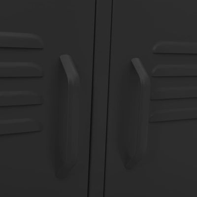 vidaXL TV Cabinet Anthracite 105x35x50 cm Steel