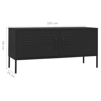 vidaXL TV Cabinet Anthracite 105x35x50 cm Steel