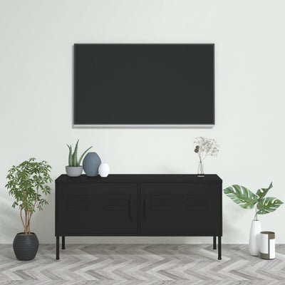 vidaXL TV Cabinet Anthracite 105x35x50 cm Steel