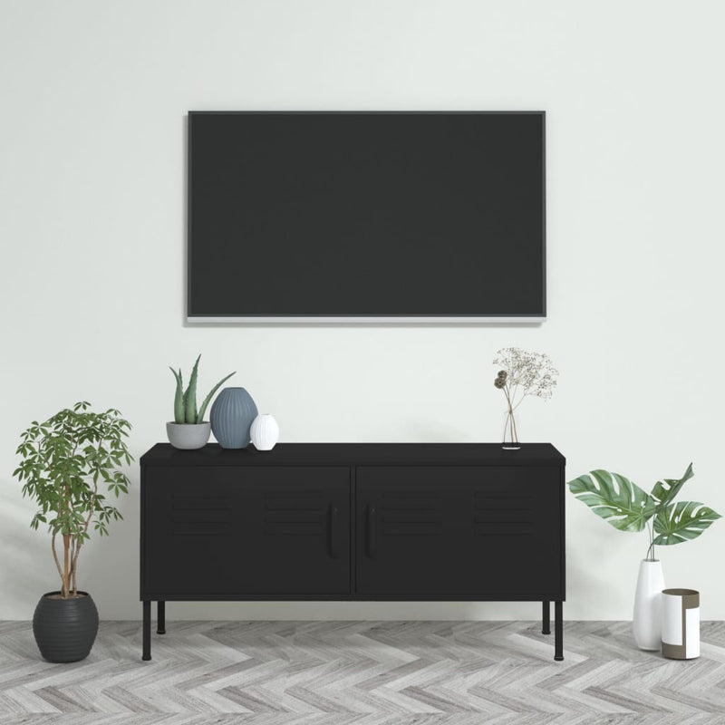 vidaXL TV Cabinet Anthracite 105x35x50 cm Steel