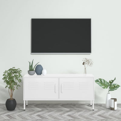 vidaXL TV Cabinet Anthracite 105x35x50 cm Steel