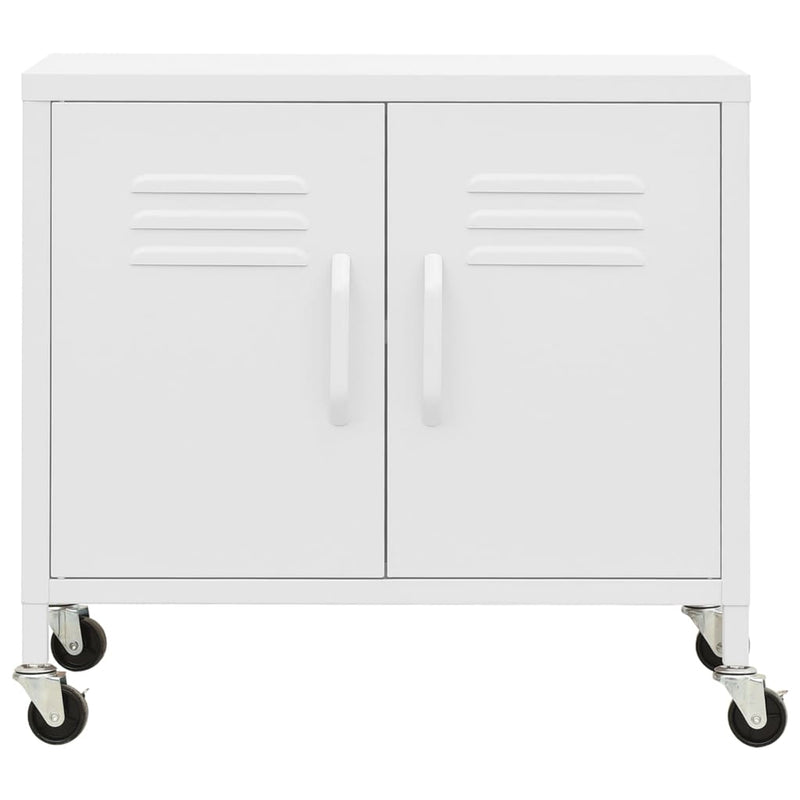vidaXL Storage Cabinet Black 60x35x56 cm Steel