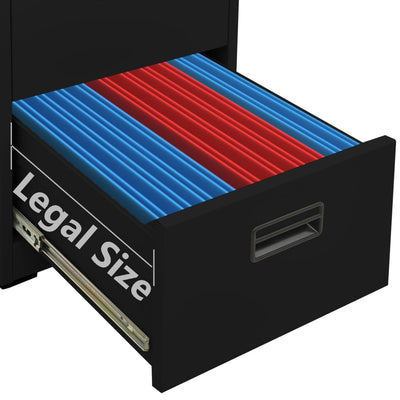 vidaXL Filing Cabinet Anthracite 46x62x102.5 cm Steel