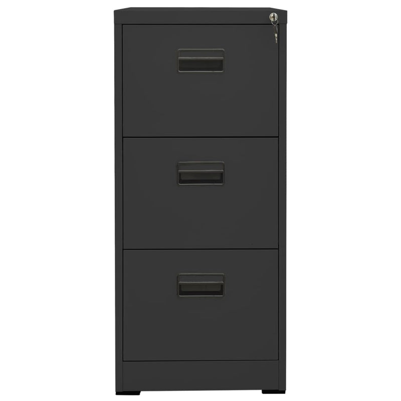 vidaXL Filing Cabinet Anthracite 46x62x102.5 cm Steel