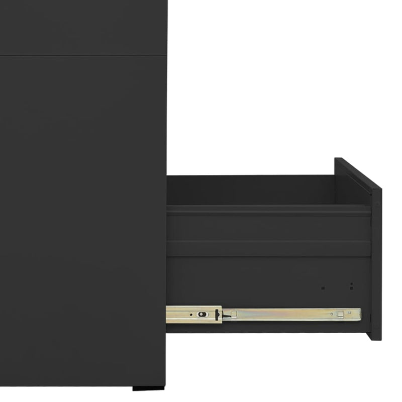 vidaXL Filing Cabinet Anthracite 46x62x102.5 cm Steel