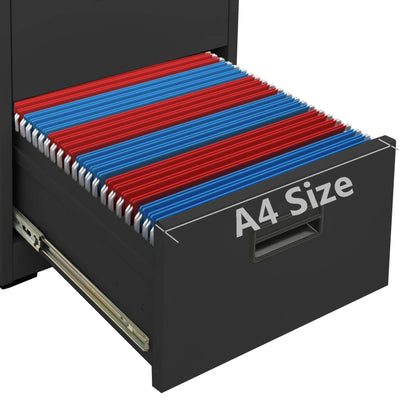 vidaXL Filing Cabinet Anthracite 46x62x102.5 cm Steel