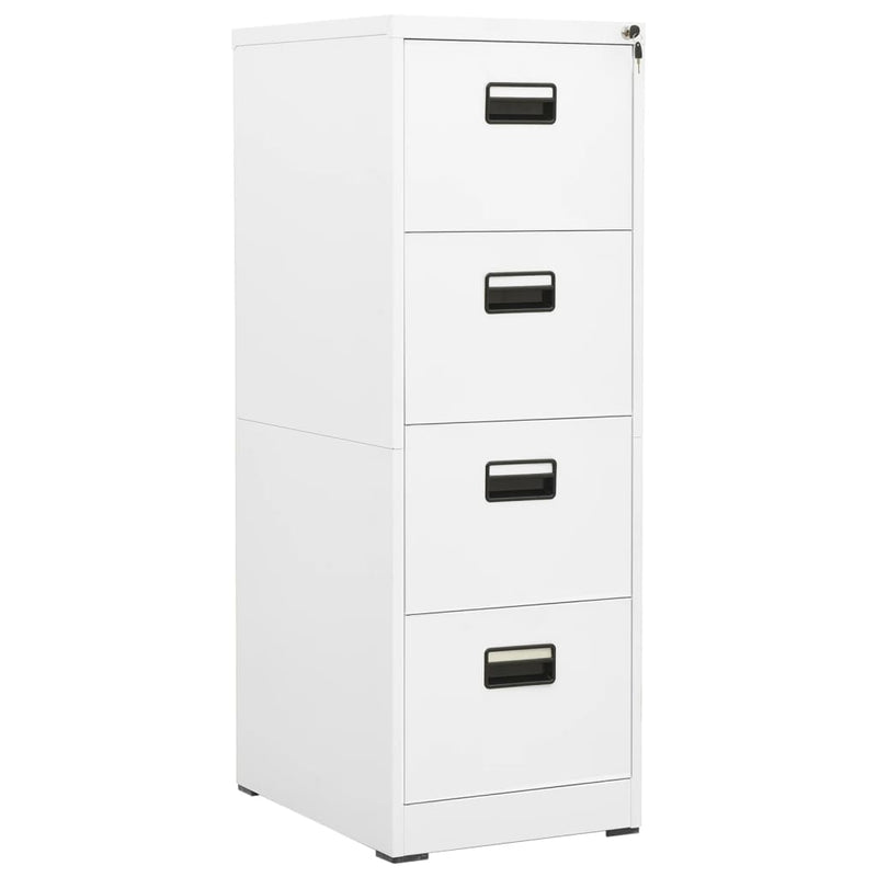 vidaXL Filing Cabinet Light Grey 46x62x133 cm Steel