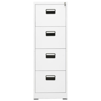 vidaXL Filing Cabinet Light Grey 46x62x133 cm Steel