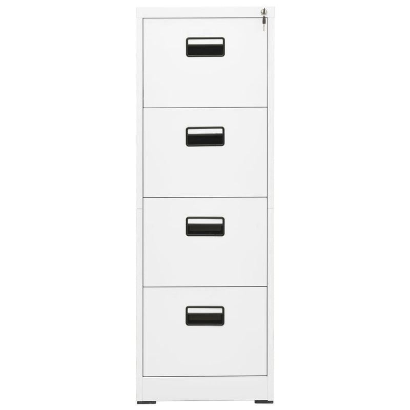 vidaXL Filing Cabinet Light Grey 46x62x133 cm Steel