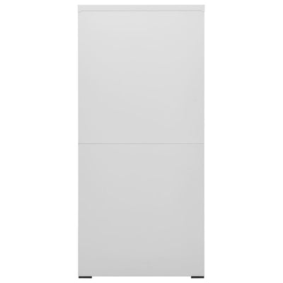 vidaXL Filing Cabinet Light Grey 46x62x133 cm Steel