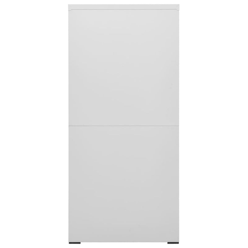 vidaXL Filing Cabinet Light Grey 46x62x133 cm Steel