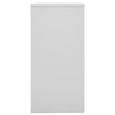 vidaXL Locker Cabinet Light Grey and Blue 90x45x92.5 cm Steel