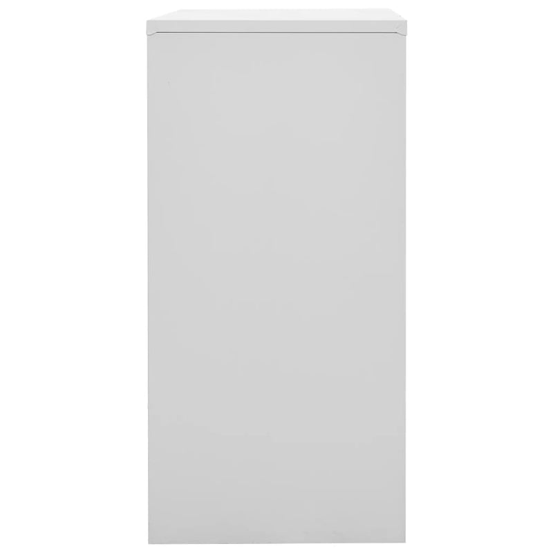 vidaXL Locker Cabinet Light Grey and Blue 90x45x92.5 cm Steel