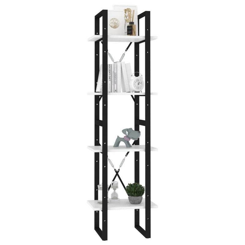 vidaXL 4-Tier Book Cabinet Sonoma Oak 40x30x140 cm Engineered Wood