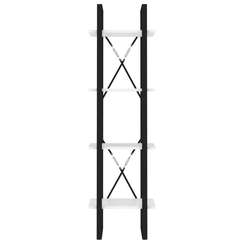 vidaXL 4-Tier Book Cabinet Sonoma Oak 40x30x140 cm Engineered Wood