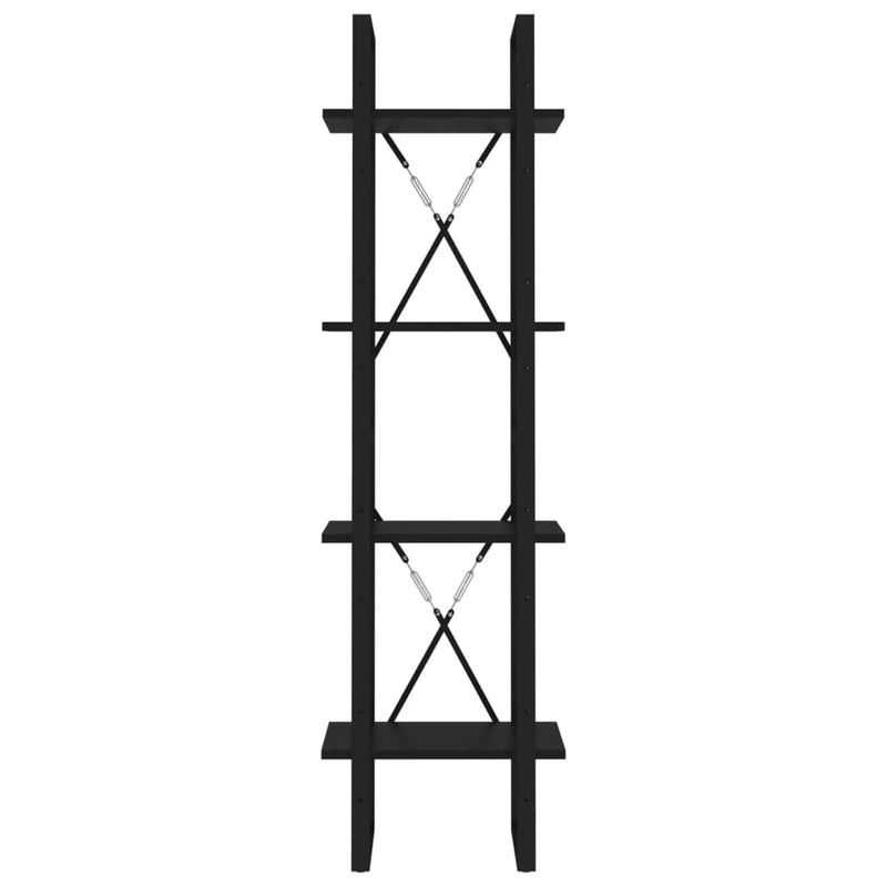 vidaXL 4-Tier Book Cabinet Sonoma Oak 40x30x140 cm Engineered Wood