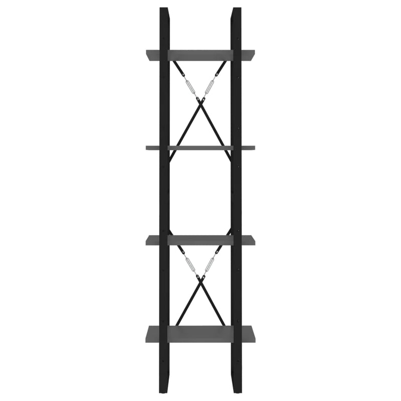 vidaXL 4-Tier Book Cabinet Sonoma Oak 40x30x140 cm Engineered Wood