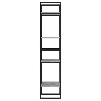 vidaXL 4-Tier Book Cabinet Sonoma Oak 40x30x140 cm Engineered Wood