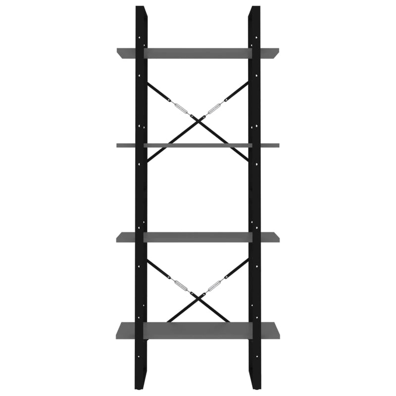 vidaXL 4-Tier Book Cabinet Sonoma Oak 60x30x140 cm Engineered Wood